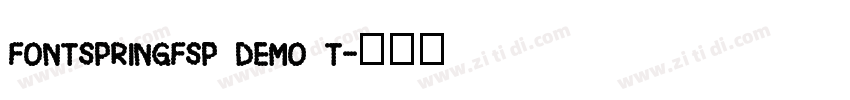 FONTSPRINGFSP DEMO T字体转换